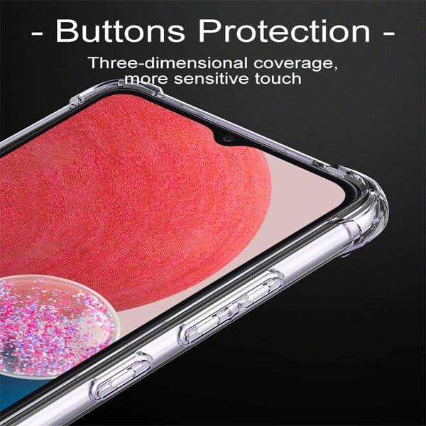Samsung Galaxy A13 4G Clear Case Shockproof Heavy Duty Gel Air Cushion Cover Samsung Galaxy A13 4G Clear Case Shockproof Heavy Duty Gel Air Cushion Cover